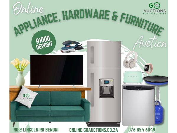 Online Aplliance, Hardware & Furniture Auction